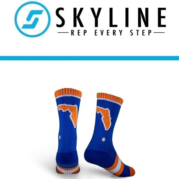 Skyline "Florida" Athletic Crew Socks - Picture 1 of 6